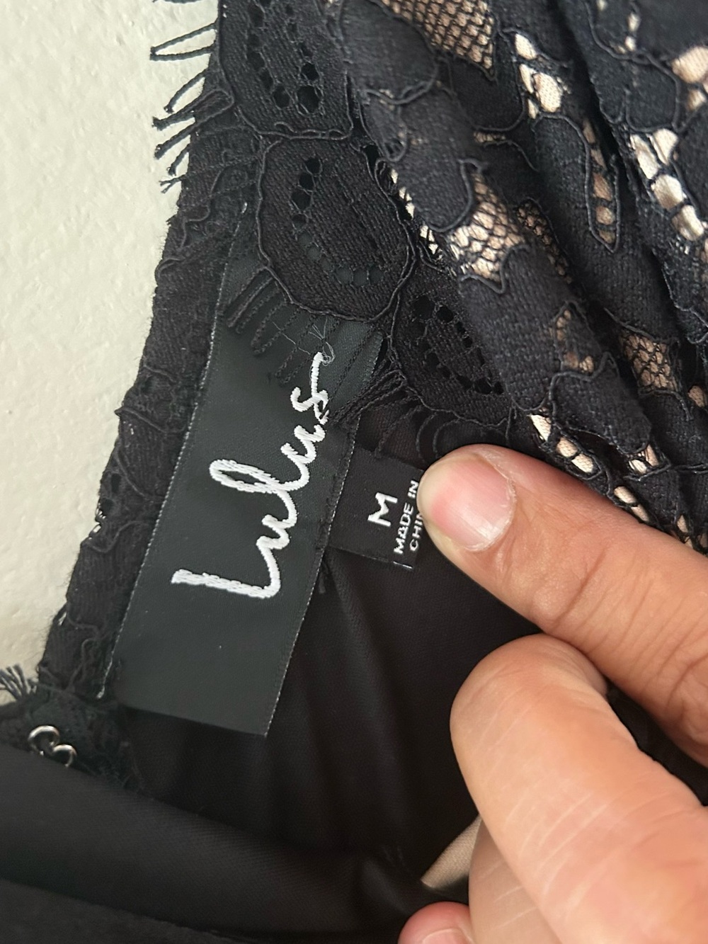 Lulus Black Lace-Trim Slip Dress - Picture 3 of 6